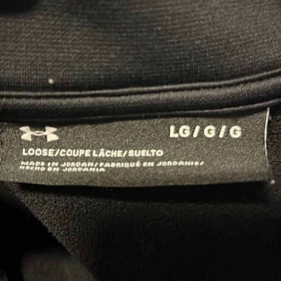 Men’s Under Armour size L 1/2 zip fleece, black - Picture 3 of 3